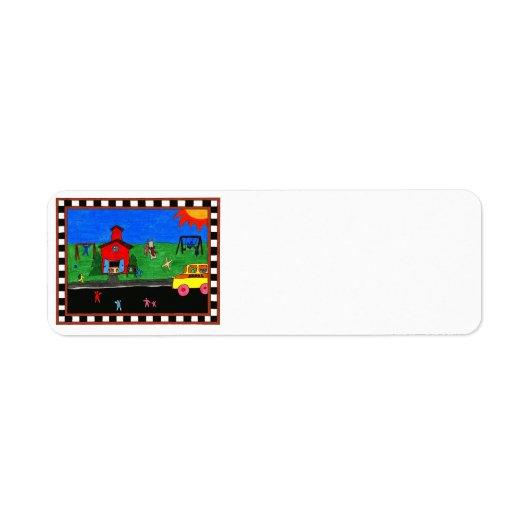 新学期住所 シール (正面)