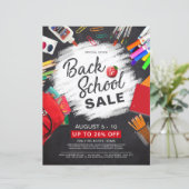 新学期供給チョークストリーク小売フライヤー (スタンド正面)