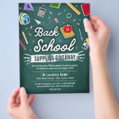 新学期供給景品グリーンシャルボード チラシ (手)