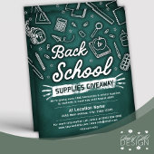新学期供給景品グリーンシャルボード チラシ