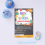 新学期供給駆動の資金調達フライヤー チラシ (シングル)