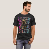 新学期信者のモチベーターイノベーターティーチ Tシャツ (正面フル)