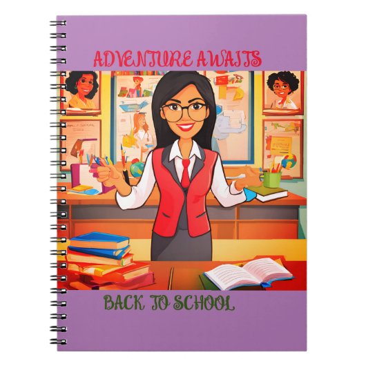 新学期先生のスパイラルフォトノートブック ノートブック (正面)