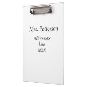 新学期先生の評価の追加の年次クラス クリップボード (左)