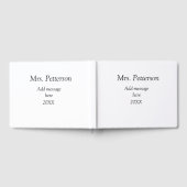 新学期先生の評価の追加の年次クラス ゲストブック (全面)