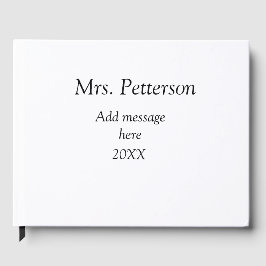 新学期先生の評価の追加の年次クラス ゲストブック