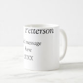 新学期先生の評価の追加の年次クラス コーヒーマグカップ (正面右)