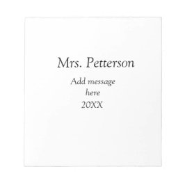 新学期先生の評価の追加の年次クラス ノートパッド