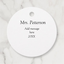 新学期先生の評価の追加の年次クラス フェイバータグ