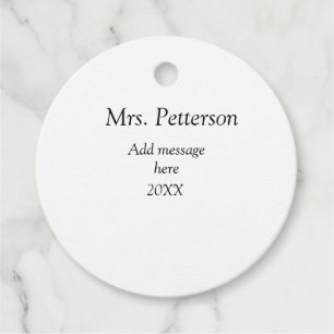 新学期先生の評価の追加の年次クラス フェイバータグ