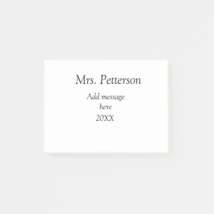 新学期先生の評価の追加の年次クラス ポストイット