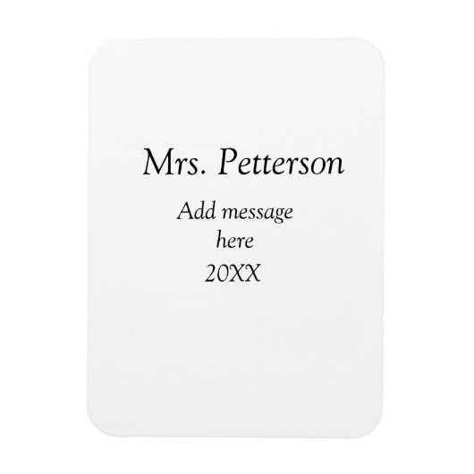 新学期先生の評価の追加の年次クラス マグネット (縦)