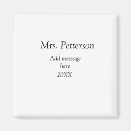 新学期先生の評価の追加の年次クラス マグネット