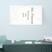 新学期先生の評価の追加の年次クラス 横断幕 (トレードショー)