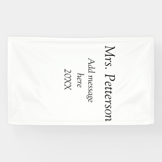 新学期先生の評価の追加の年次クラス 横断幕 (横)