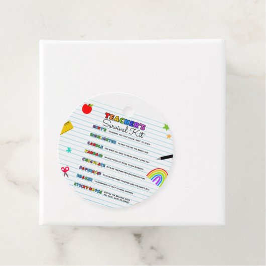 新学期先生サバイバルキットラウンド フェイバータグ (インサイチュ)