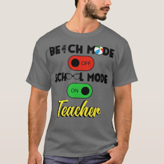 新学期先生スクールモード教育D Tシャツ