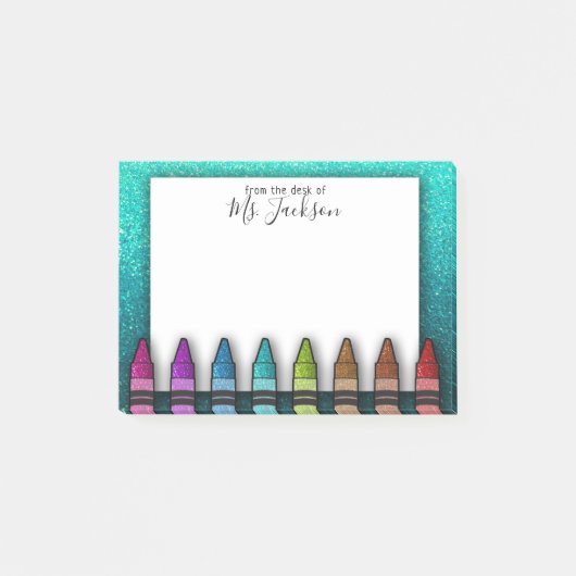 新学期先生ズレインボーグリッタークライアンズ ポストイット (正面)