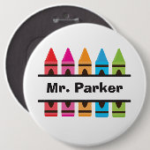 新学期先生ボタン 缶バッジ (正面&裏面)