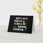 新学期先生動機学付けギフト カード (黄色い花)