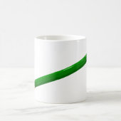 新学期先生名クラシックグリーンペンシル コーヒーマグカップ (中央)