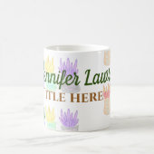 新学期先生名タイトルsucculents plant コーヒーマグカップ (中央)