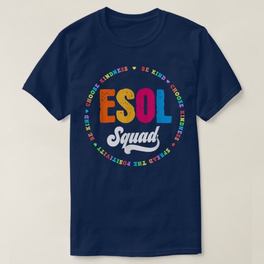 新学期先生学生かわいいエソールスクワッド Tシャツ (デザイン正面)