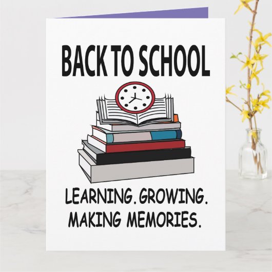 新学期先生新学期 カード (黄色い花)