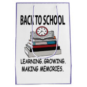 新学期先生新学期 ミディアムペーパーバッグ (裏面)