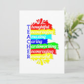 新学期先生評価 招待状 (スタンド正面)