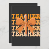 新学期先生鑑賞ボウコケット 招待状 (正面/裏面)