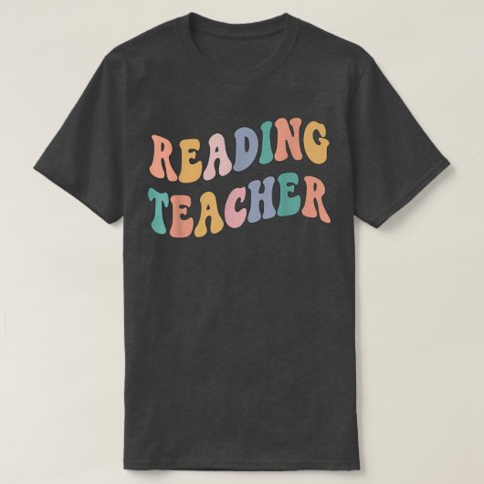 新学期先生、Groovyレトロ読ズ教え Tシャツ (デザイン正面)
