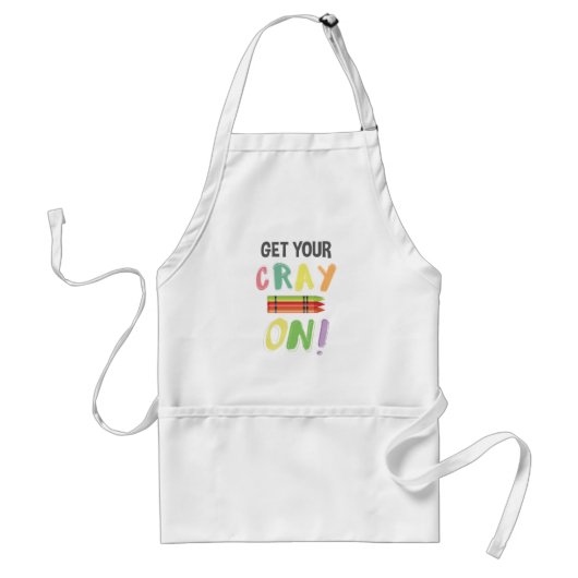 新学期先生Get Your Cray On Crayon スタンダードエプロン (正面)
