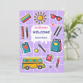 新学期初日のおめでとうございます ようこそ 招待状 (スタンド正面)