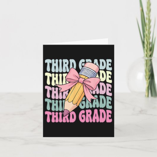 新学期初日のTシャツ 三年生 クコレット 3rd カード (正面)