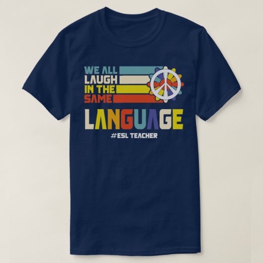 新学期初日ESL先生ESOL学生 Tシャツ (デザイン正面)