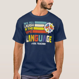 新学期初日ESL先生ESOL学生 Tシャツ