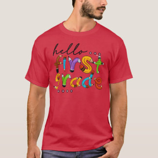 新学期初級クラス教師生徒向けの挨拶 Tシャツ