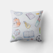 新学期勉強用品、学校 クッション (裏面)