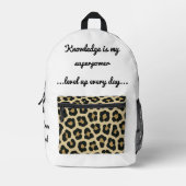 新学期動機バッグ プリントバックパック (正面)