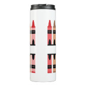 新学期名カラフルモノグラムクレヨン タンブラー (裏面)