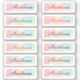 新学期名シール シール