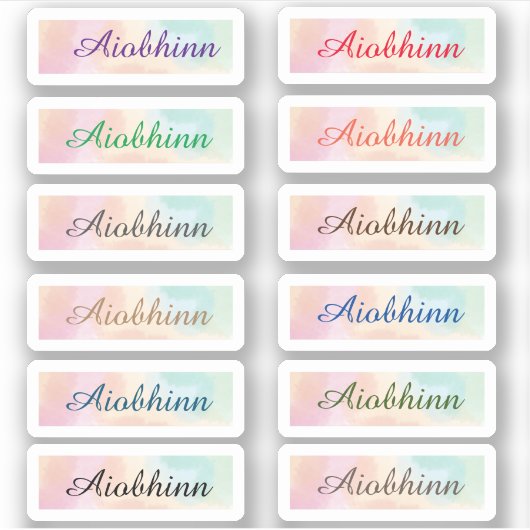 新学期名シール シール (正面)