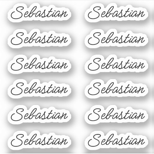 新学期名シール シール (正面)