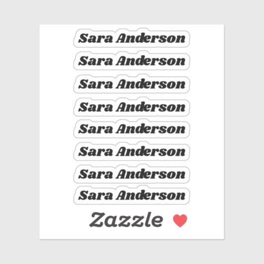 新学期名前をカスタムするシール シール (シート)