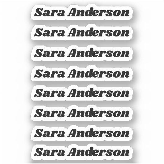 新学期名前をカスタムするシール シール (正面)