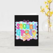 新学期名門私立校風の2級コケットボーガールズ カード (黄色い花)