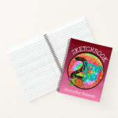 新学期向けの2年生用スケッチブック ノートブック (内部)