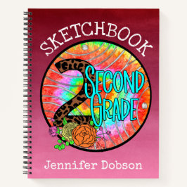 新学期向けの2年生用スケッチブック ノートブック