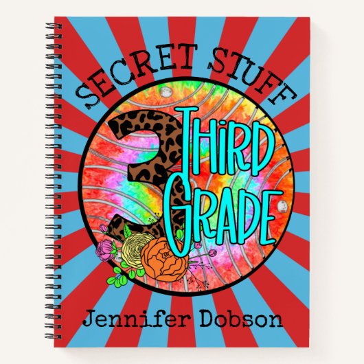 新学期向けの3年生ノート ノートブック (正面)